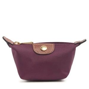 Longchamp Le Pliage Coin Purse in Prune